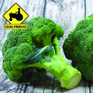 Locally Grown Broccoli Crowns 