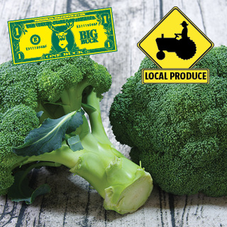 Local Broccoli Crowns 