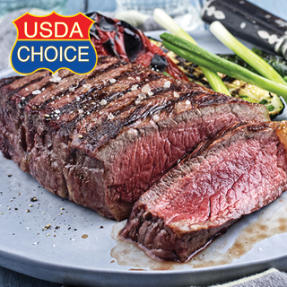 USDA Choice Boneless New York Strip Steaks 