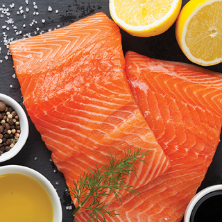 Fresh Chilean Salmon Fillet Portions