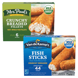 Mrs. Paul's Fish Fillets & Mrs. Paul's or Van de Kamp's Frozen Fish