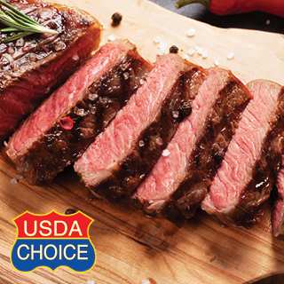 USDA Choice Boneless New York Strip Steaks
