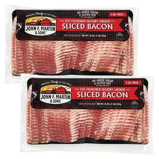 John F. Martin & Sons Regular Sliced Bacon 