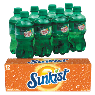Canada Dry, 7UP, A&W & Sunkist 