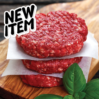 Karns Butchers Blend Fresh 100% Beef & Pork 1/4 lb. Grilling Patties