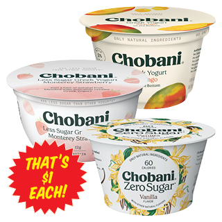Chobani Yogurt 