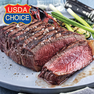 USDA Choice Boneless New York Strip Steaks 