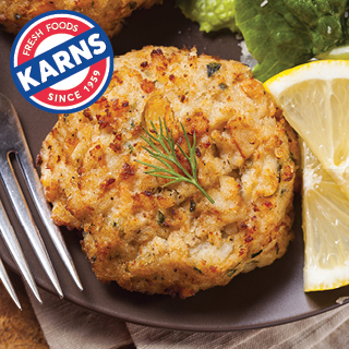 Karns 4 Pack Lump Crab Cakes