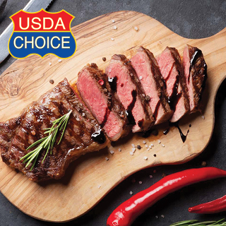 USDA Choice Boneless New York Strip Steaks