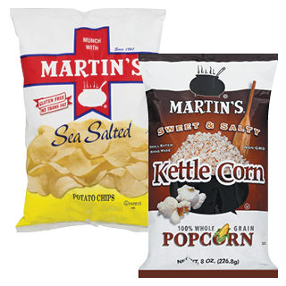 Martin's Potato Chips, Kettle Cook'd Potato Chips & Popcorn