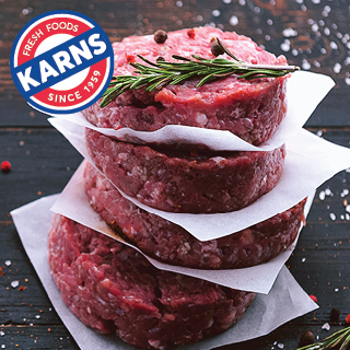 Karns Own 1/4 lb. Butcher's Blend Fresh Grilling Patties