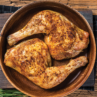 Fresh 40 lb. Case Chicken Leg Quarters