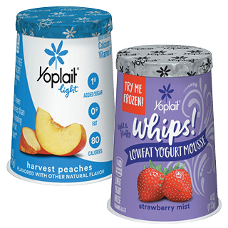 Yoplait Original, Light or Whipped Yogurt