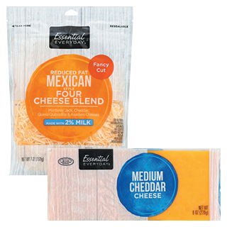Essential Everyday Shredded or Chunk Cheeses Essential Everyday Shredded or Chunk Cheeses