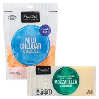 Essential Everyday Shredded or Chunk Cheeses