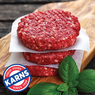 Karns Own 1/4 lb. Butcher's Blend Fresh Grilling Patties Karns Own 1/4 lb. Butcher's Blend Fresh Grilling Patties