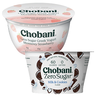 Chobani Yogurts 